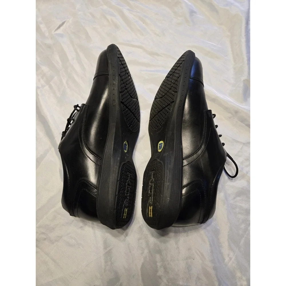 Nunn Bush KORE Cap Toe Oxford 84944-001 Black Leather Men's Size 9XW Gel Comfort